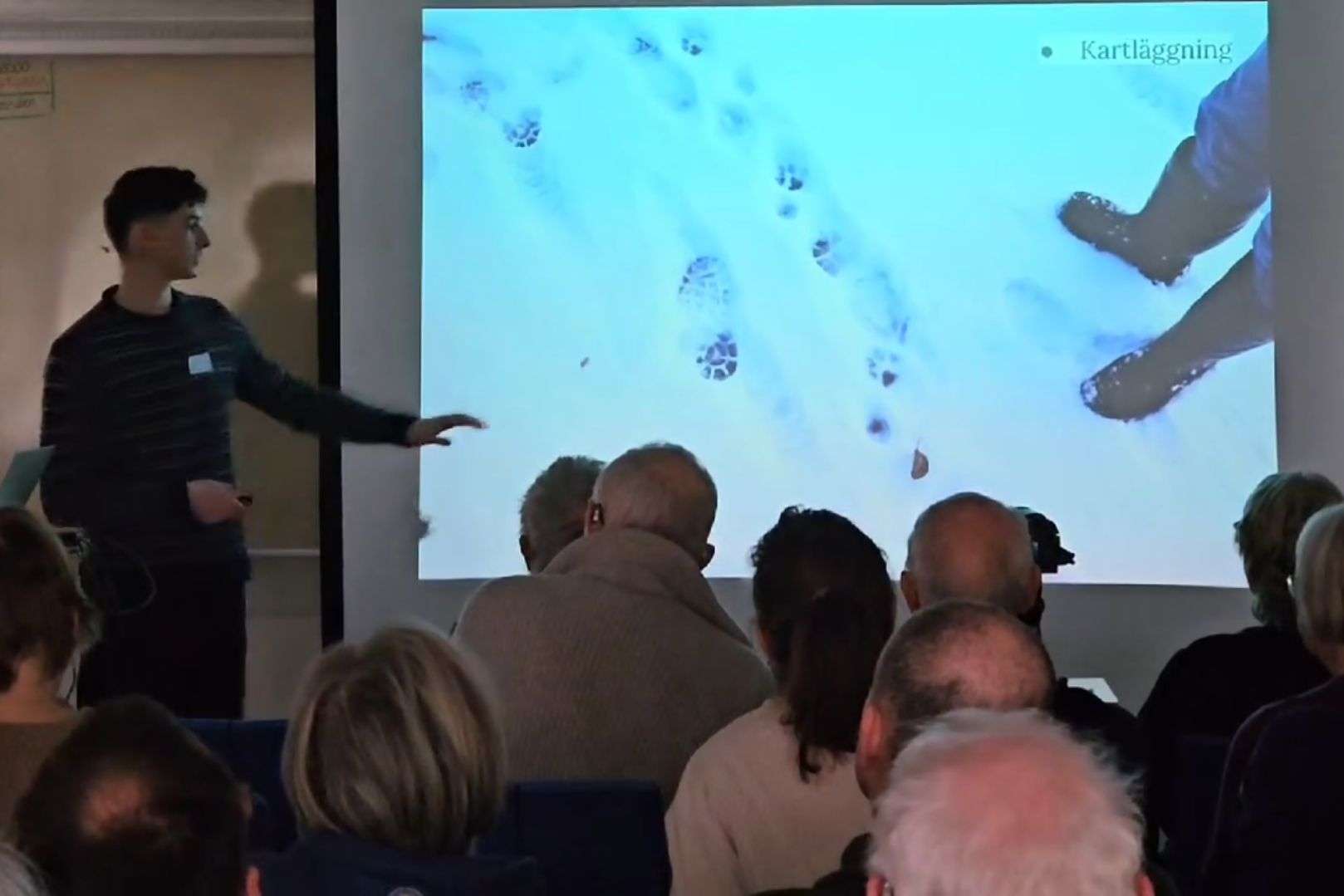 Wildlife photographer Denat Lahi speaking on the art of lynx photography.